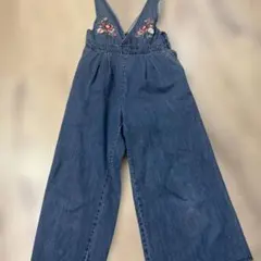 Lovetoxic 花柄刺繍デニムオーバーオール　Mサイズのサムネイル