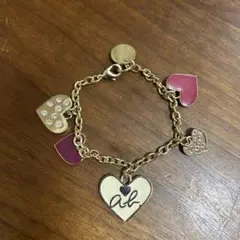 【アニエスべー】ハート型キーチャーム　キーホルダー
