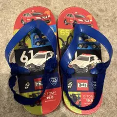 トミカ ビーチサンダル 19.0cm 男の子　車のサムネイル