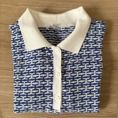 ZARA 半袖ニット　青色