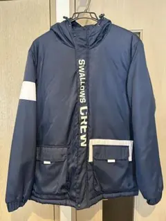 SWALLOWS CREW フード付きネイビーコート