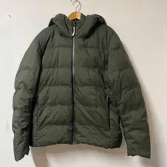 UNIQLO シームレスダウンパーカ L カーキ ユニクロ　フード付