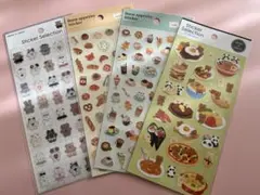 セリアsticker selection ボナペティートステッカー4点セット