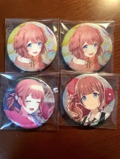 望月穂波　グリッター缶バッジ　プロセカ