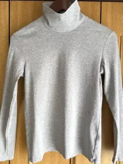 コットンフライスタートルネックT（長袖） レディース　M グレー