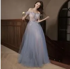 新品未使用 カラードレス チュール Aライン XS 前撮り 二次会