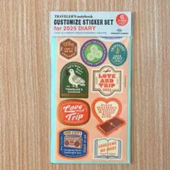 【新品】トラベラーズノート 2025ダイアリー用カスタマイズシールセット