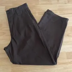 UNIQLO U ユニクロユー　ワイドフィットチノ　ダークブラウン　70㎝