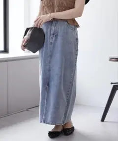 デニムナロースカート