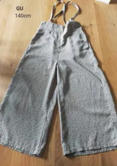 GU ドット柄 サロペット 140cm