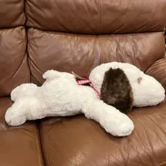 新品スヌーピー　ぬいぐるみSNOOPY 白と茶