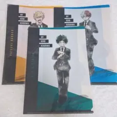 ヒロアカ　スーツコスチューム　クリアファイル3枚セット