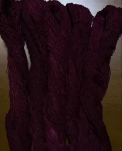 WAKATABE 真綿リング 1/6 1500d 381m むら染ワインレッド系