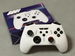 Switchコントローラー S201 ホワイト 背面ボタン