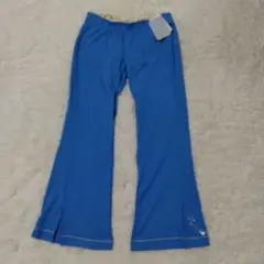 ★未使用★ストレッチフレアパンツ スリット入りラメ