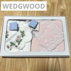【新品❣️】WEDGWOOD ハンカチ2枚セット ウエッジウッド フリル レース