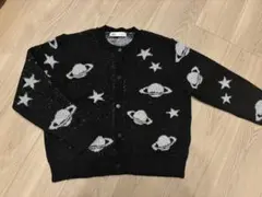ZARA 惑星柄ニットカーディガンSサイズ