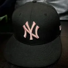 New Era 59fifty ヤンキース キャップ 薄ピンク　7 3/8