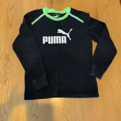 PUMA 長袖カットソー 140 黒/緑