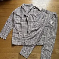 【新品タグ付き】GRL チェック柄　ジャケットXパンツ　セットアップ
