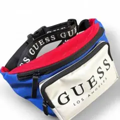 GUESS ウエストポーチ 青・赤・白