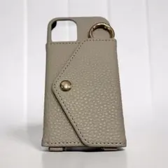 iPhone12miniケース カード収納 ミラー付き