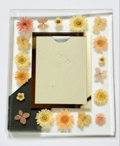 アフタヌーンティー Afternoon Tea 押し花 フォトフレーム　フラワー