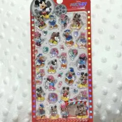 ミッキーマウス　ディズニー　海外限定　正規品　ぷくぷく　3Dシール　立体シール