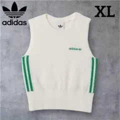 新品】adidas アディダス フラッフィー ニットベスト タンクトップXL