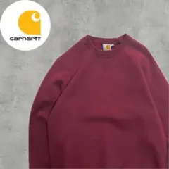【即発送】Carhartt カーハート スウェット 長袖 裏起毛 レッド S