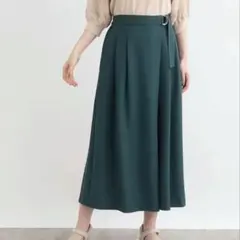 grove ラップスカーチョワイドパンツ L グリーン