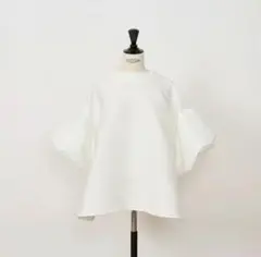 Heve へイヴ WHIPバルーンスリーブBL ホワイト