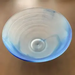 ガラス茶碗⭐️夏茶碗⭐️水色マーブル模様のサムネイル