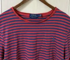 POLO RALPH LAUREN ラルフローレン ボーダーTシャツ L 赤×黒