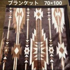 【新品】シルクマイヤーブランケット　ペンドルトン風　オルテガ柄　キャンプ⑨