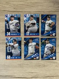 埼玉西武ライオンズ 選手カード 6枚セット