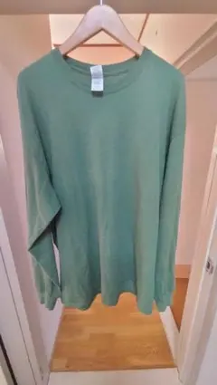 GILDANギルダンロングTシャツMADE IN HONDURAS緑サイズXLのサムネイル