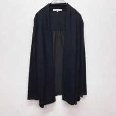 ✨良品✨ グローブ 【M】 ガウン カーディガン 黒 シンプル 羽織り 薄手