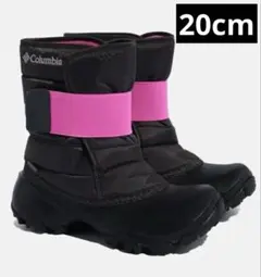 Columbia 子ども用スノーブーツ 黒/ピンク