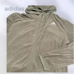 adidas アディダス　パーカー　タオル生地　楽ちん　カジュアル　スポーツのサムネイル