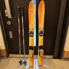 KAZAMA スキー板 90cm ストックおまけ
