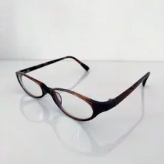 JINS ブラウン べっ甲 オーバル 度入り メガネ 0324-M