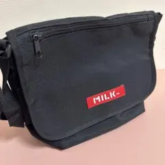 MILKFED. ロゴ入り ショルダーバッグ ブラックのサムネイル