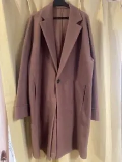 COMME CA ISM ブラウン チェスターコート Lサイズ