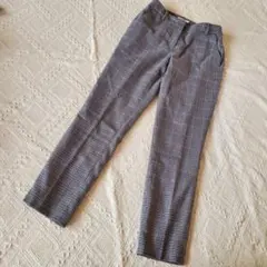 千鳥格子柄スラックス