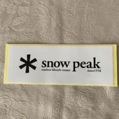 snow peak ステッカー