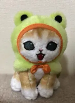 mofusand ぽわぽわ長毛種マスコット　カエルにゃん
