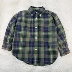 RALPH LAUREN ポニーロゴ刺繍 チェック BD シャツ 18M