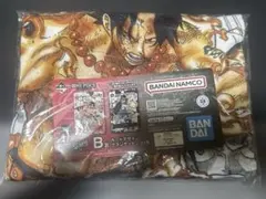 一番くじ　ワンピース　カードゲーム　B賞 カードデザインブランケット　エース