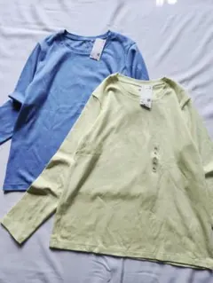 【新品】ユニクロ　大きいサイズ　スムースストレッチコットンクルーネックT　2枚